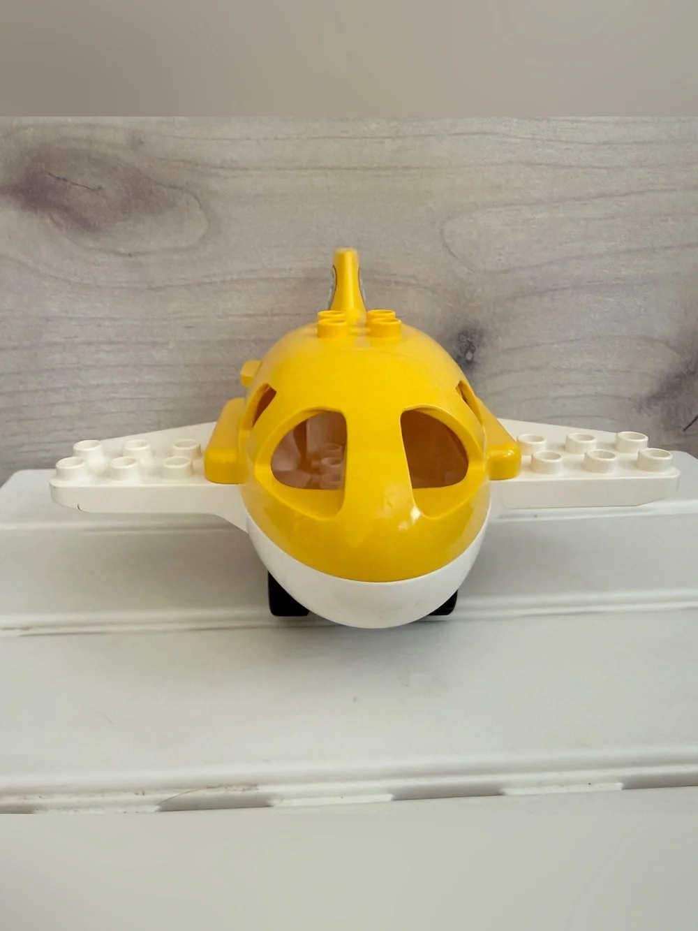 Duplo Yellow White Hawaii Wheels Vacation Airplane Propeller Plane Air Flight